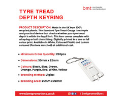 Promotional Tyre Tread Depth Keyring | free-classifieds.co.uk - 1