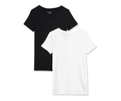 Amazon Essentials Women's Classic-Fit Short-Sleeve V-Neck T-Shirt | free-classifieds.co.uk - 2