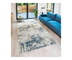 Rossa Blue Abstract Rug by Concept Looms | free-classifieds.co.uk - 1