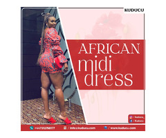 African midi dress | free-classifieds.co.uk - 1