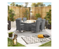 Ruxley 6 Seat Dining Set with Fire Pit | free-classifieds.co.uk - 1