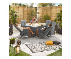 Ruxley 6 Seat Dining Set with Fire Pit | free-classifieds.co.uk - 3