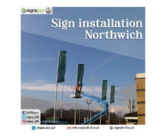 Sign installation in Northwich - 1