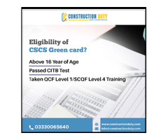 CSCS Green Card - Constructionduty | free-classifieds.co.uk - 1