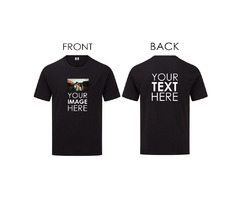 Customized T-Shirt With Front Photo and Back Writing Printed | free-classifieds.co.uk - 1