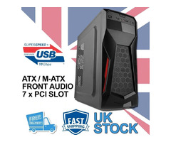 Gaming ATX / M-ATX Tower Computer PC Case - Black | free-classifieds.co.uk - 1