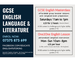 GCSE English Masterclass - 1