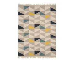 Hackney Rug by Asiatic Carpets in Geo Mustard Design | free-classifieds.co.uk - 2