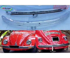 Volkswagen Beetle bumpers 1975 and onwards by stainless steel  - 1