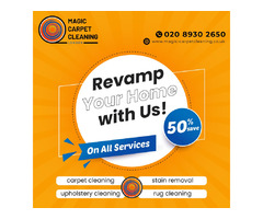 Get 50% Off on All Cleaning Services with Magic Carpet Cleaning | free-classifieds.co.uk - 1