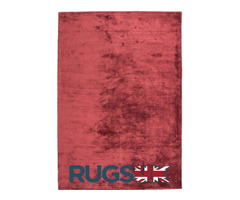 Katherine Carnaby Chrome Rug by Asiatic Carpets in Claret Colour | free-classifieds.co.uk - 2