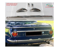 BMW 2002 bumper (1968-1970) by stainless steel (BMW 2002 Stoßfänger) - 4