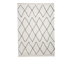 Boho Rug by Think Rugs in 8280 White/Black Design | free-classifieds.co.uk - 2