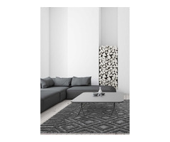 Salta Rug by Asiatic Carpets in SA02 Charcoal Diamond Design | free-classifieds.co.uk - 1