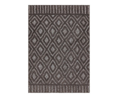 Salta Rug by Asiatic Carpets in SA02 Charcoal Diamond Design | free-classifieds.co.uk - 2