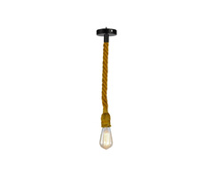 Industrial Retro Hemp Rope Pendant Light Holder E27 Loft Base Hanging Lamp  | free-classifieds.co.uk - 4