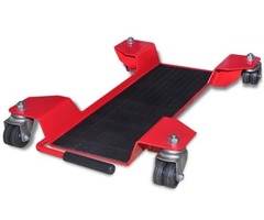 vidaXL Motorcycle Dolly Centre Stand Red - 141972 New - 1
