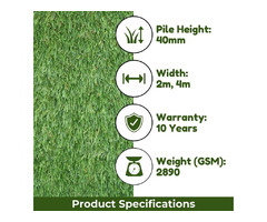 Transform Your Outdoor Area with Luxury Green 40mm Artificial Grass from Artificial Grass GB! - 5