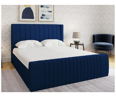 Hippo Warwick Ottoman Luxury Upholstered Bed With Matching Winged Headboard - 1