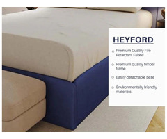 Hippo Heyford Ottoman Luxury Upholstered Bed - 5' King Size  - 3