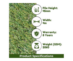 Amazon 45mm Artificial Grass - Elevate Your Space - 2