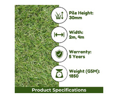 Add Elegance to Your Outdoor Space with Troon 30mm Artificial Grass! - 3