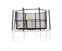 12ft fun bouncer trampoline with safety enclosure