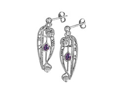 Elevate Your Elegance with Designer Silver Drop Earrings - 1