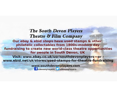 Collectable used stamps , fundraising for theatre,  ebid & ebay