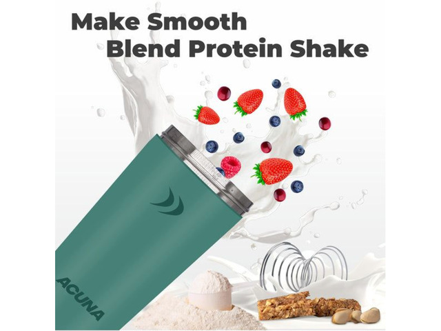 Acuna Stainless Steel Shaker Bottle – 600ml | Durable, Leakproof & BPA-Free | free-classifieds.co.uk - Image 5 of 8