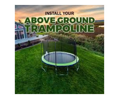 Above Ground Trampoline – Safe & Durable Jumping Fun!