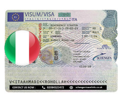 Schengen visa appointment for Italy from London, Manchester, Edinburgh