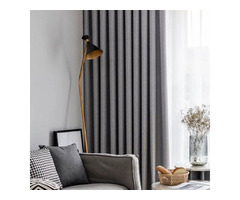 Made-to-Measure Blackout Curtains – Sleek Grey Style!