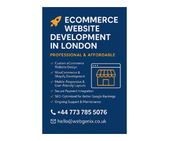 Ecommerce Website Development in London – Boost Your Online Sales!