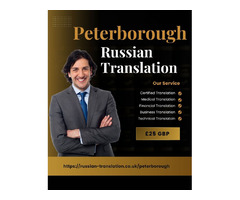 Russian Certified Translation Services in Peterborough UK