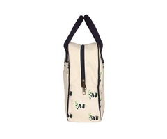 EcoRight Reusable Canvas Lunch Tote Bag with Bottle Holder Zipper for Travel shipping business washa