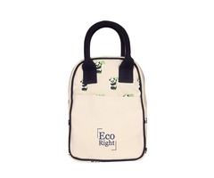 Ecofriendly Canvas Lunch Tote Bag with Bottle Holder & Zipper for Travel shipping business washa | free-classifieds.co.uk - 1