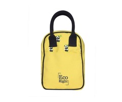 Ecofriendly Canvas Lunch Tote Bag with Bottle Holder & Zipper for Travel shipping business washa | free-classifieds.co.uk - 4